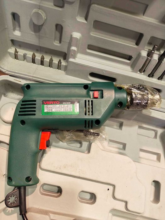 Zestaw elektronarzędzi Verto 52G105 wiertarka + szlifierka