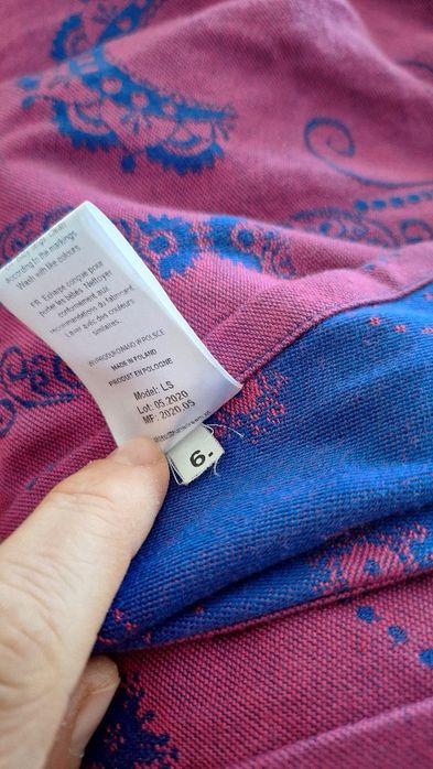 Chusta do noszenia niemowląt lunadream bawełna 5,2m splot żakardowy