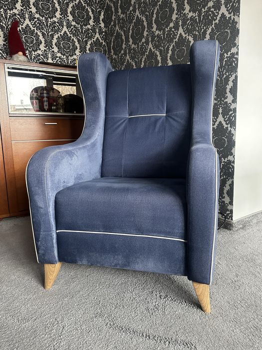 Master fotel uszak + puf tkanina pet friendly