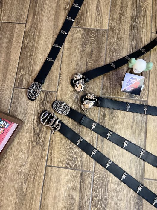 Ремінь Хром Хартс Ремень Хром Хартс с языком ремень chrome hearts