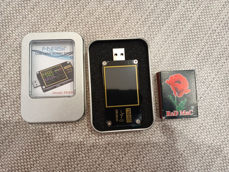 FNIRSI FNB48S Цифровий USB тестер  вольтметр-амперметр