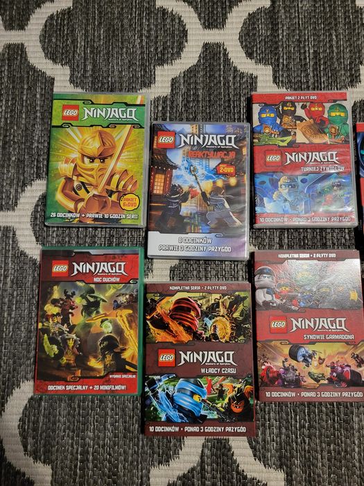 LEGO Ninjago DVD sezony 1-9 + odcinek specjalny