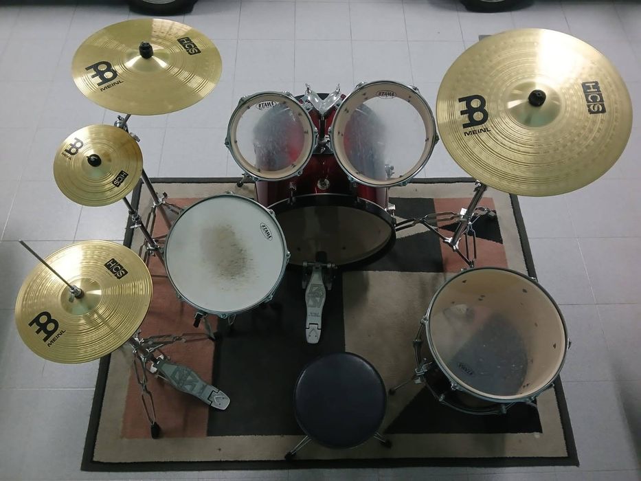 TAMA Swingstar – Kit Completo + Pratos MEINL HCS Novos | Excelente Estado