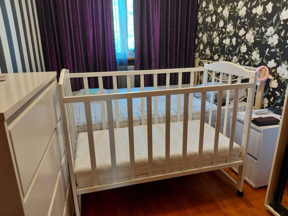 Дитяче ліжко White/білого коліру 1200×600