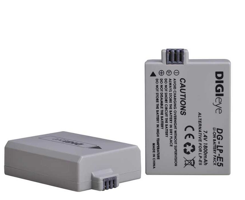 LP-E5 1800mAh p/ Canon - Baterias e/ou Carregador Duplo (NOVOS)