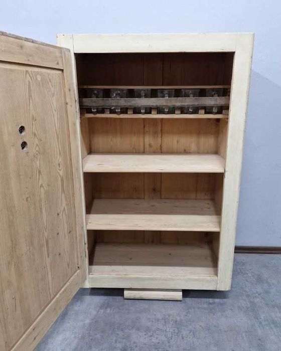 Szafa Chlebowa ze Szklanymi Pojemnikami na Przyprawy AntykiMarki.pl