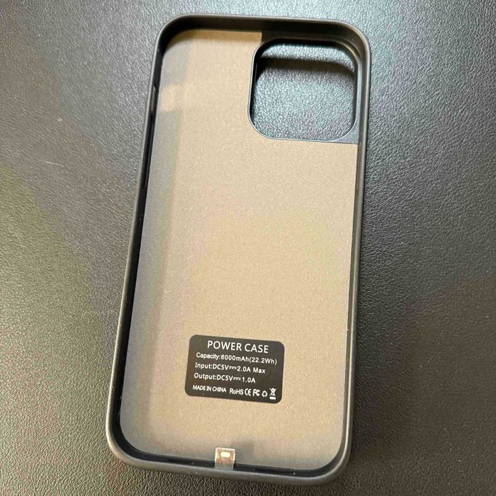 Чехол заряжания iBattery для iPhone 12 Pro Max 6000 mAh black