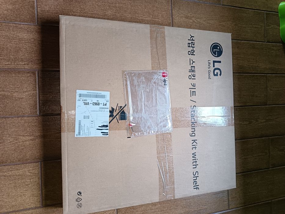 Kit de sobreposição para máquina de lavar e secar