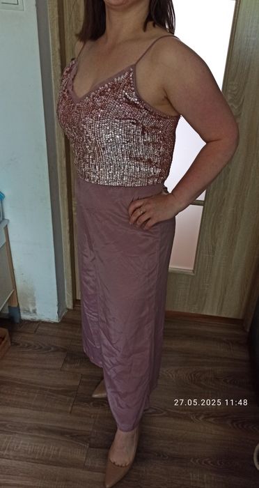 Kombinezon cekiny asos 40 kuloty cekiny culotte