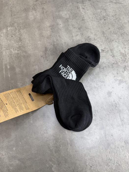 The north face multi sport cush quarter socks black шкарпетки