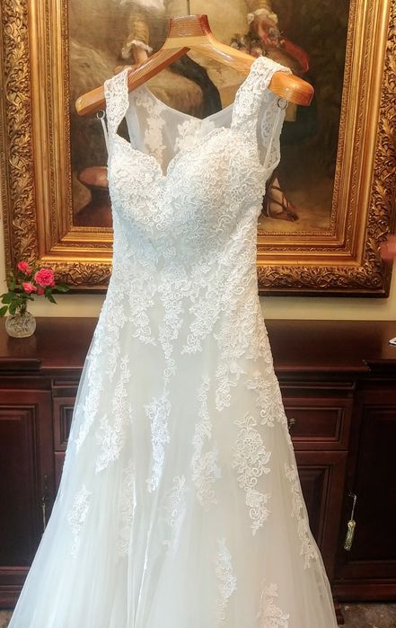 PRONOVIAS Barcelona suknia ślubna na wzrost 165 + obcas 8cm