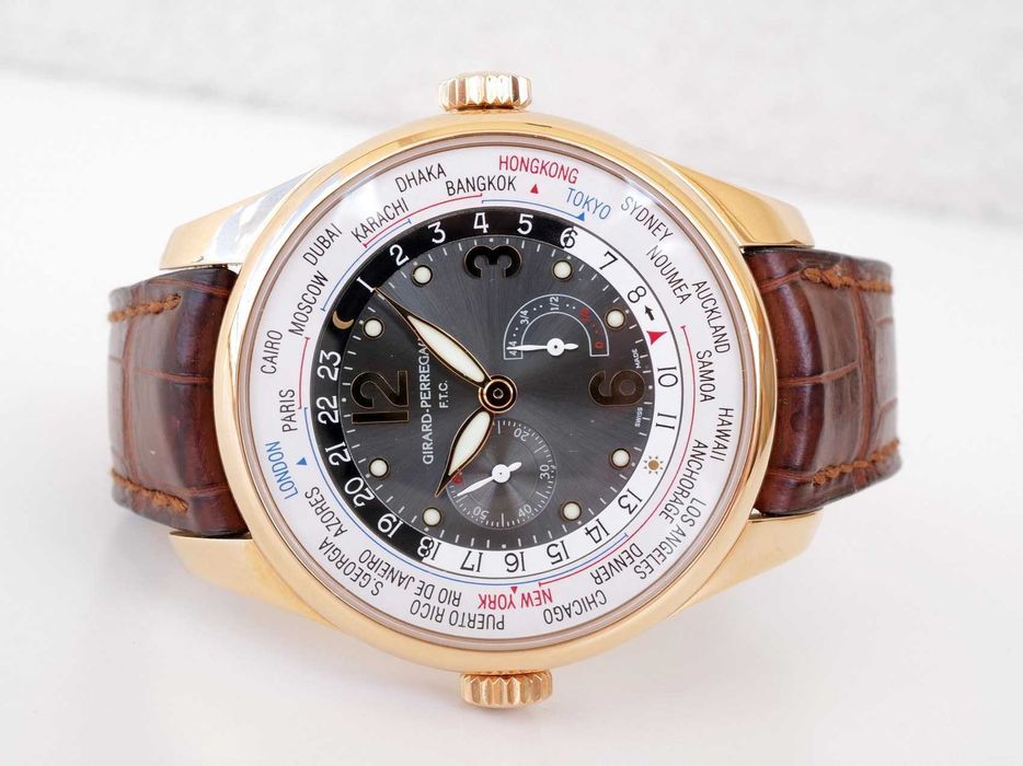 Girard Perregaux Traveller WW.TC Power Reserve 18K Rose Gold 41mm