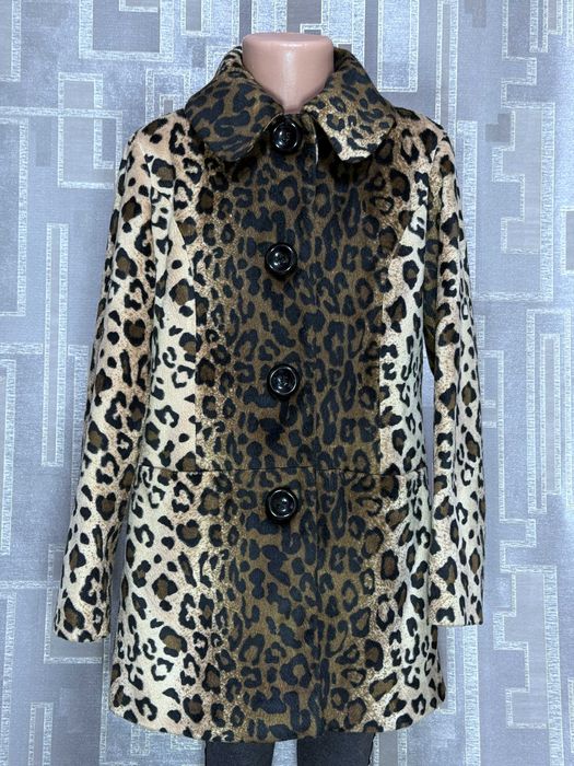 Тренч пальто леопард для дівчинки 9-10 років 140 см Next демісезон