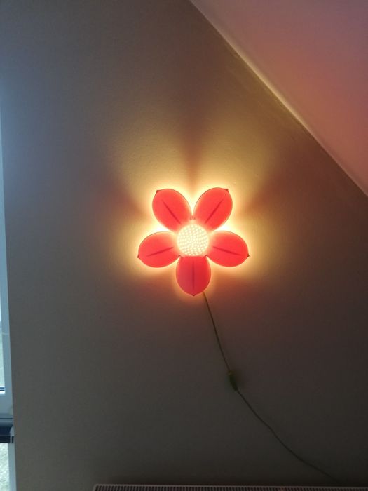 Lampa nocna różowy kwiatek