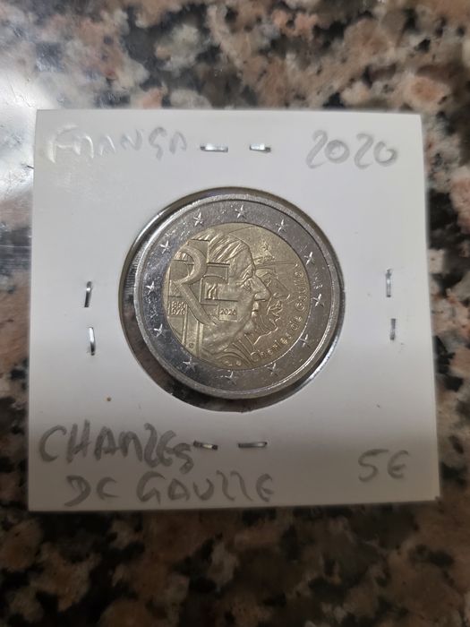 Moeda comemorativa de 2 euros da França de 2020