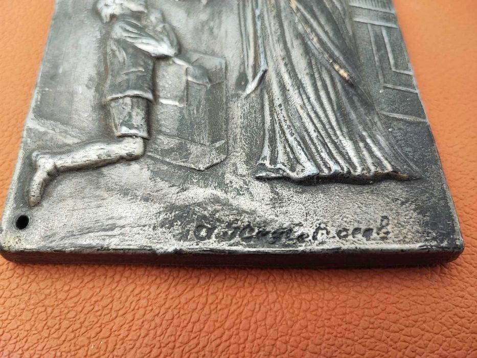 Przedwojenna plakietka,P.Jezus z dzieckiem