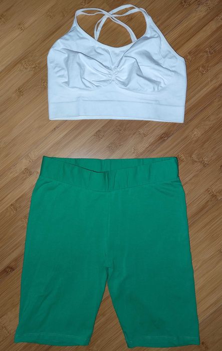 Велосипедки, шорты сортивные, лиф для спорта.