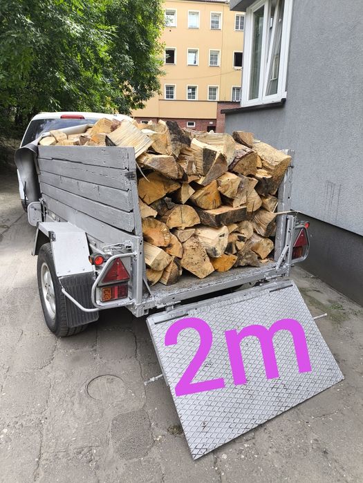 SUCHE Drewno opałowe kominkowe brzoza sosna świerk łupane TRANSPORT