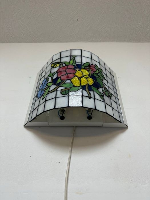 Настінна лампа світильник бра в стилі Тіффані вітраж 7538