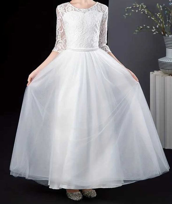 śliczna nowa sukienka komunia, wesele r. 146