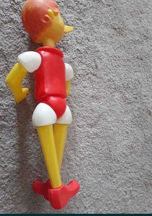 Ponadczasowy duży Pinokio BURATINO z lat PRL-u (51cm)
