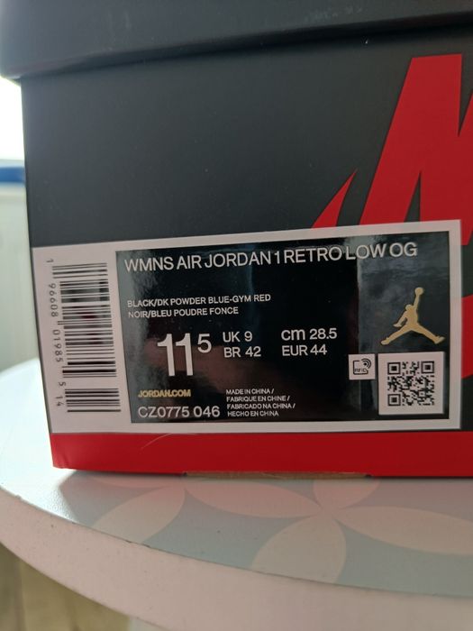 WMNS Air Jordan 1 Retro Low OG // 44,5 Eur // 28,5 cm // 11,5 us