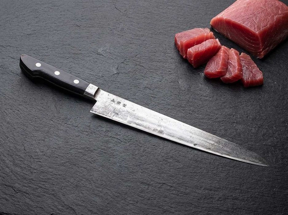 Japoński Nóż Szefa Kuchni Gyuto Eirakudō 270mm Stal Węglowa Vintage