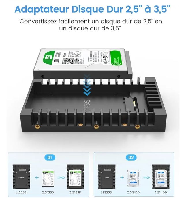 Адаптер-кишеня,фрейм, рамка SSD SATA 2,5 для мережевого сховища