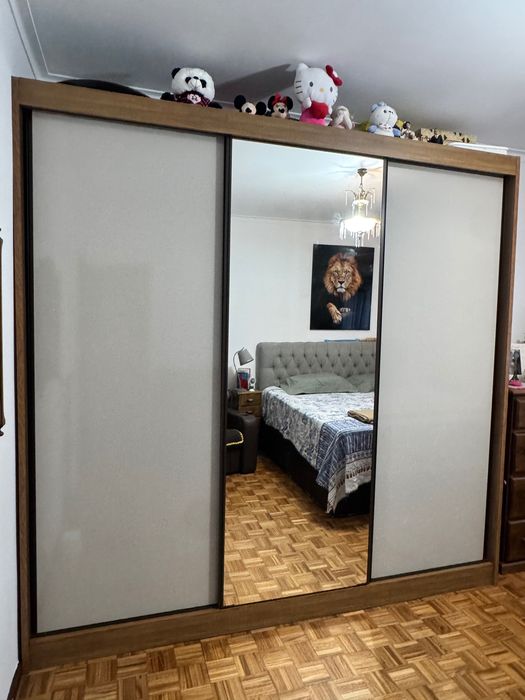Armário de quarto 3 portas com espelho
