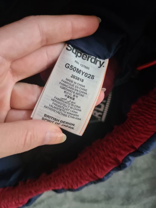 Kurtka zimowa granatowa SuperDry S