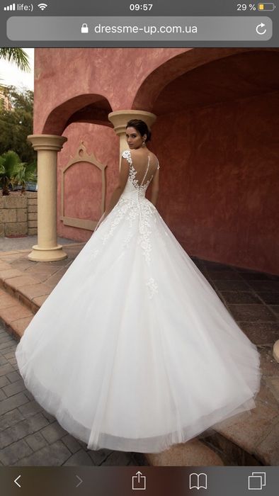 Весільна сукня Nora Naviano. Колір Айворі/ ivory Італія! S, 36 розмір