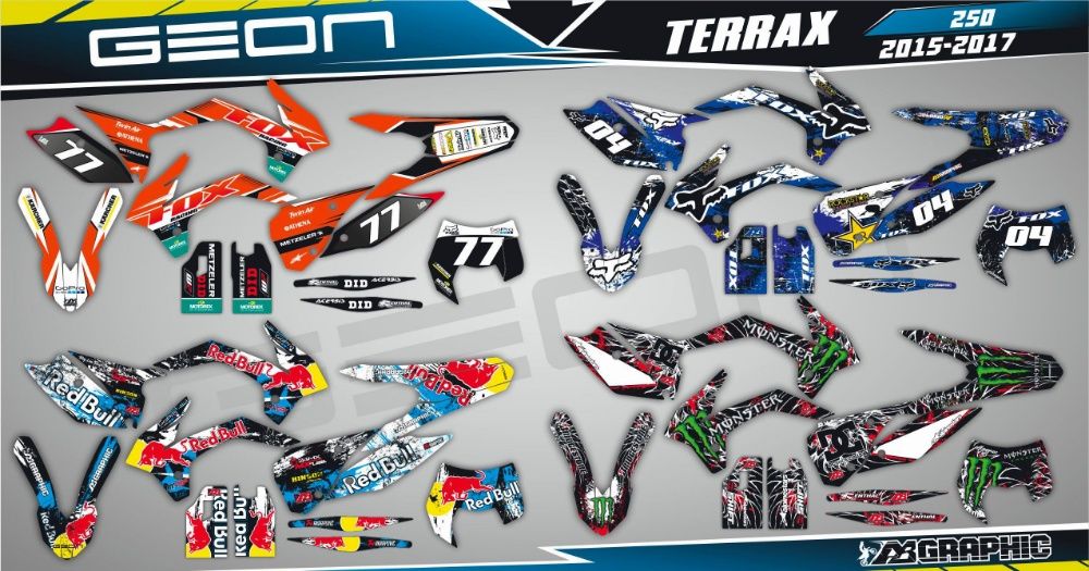 Наклейки Geon X-Road GNS Terrax Kovi PRO Lite Advance GNX Forte CRDX