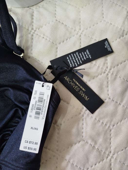 Новий чорний купальник бандо Victoria's Secret