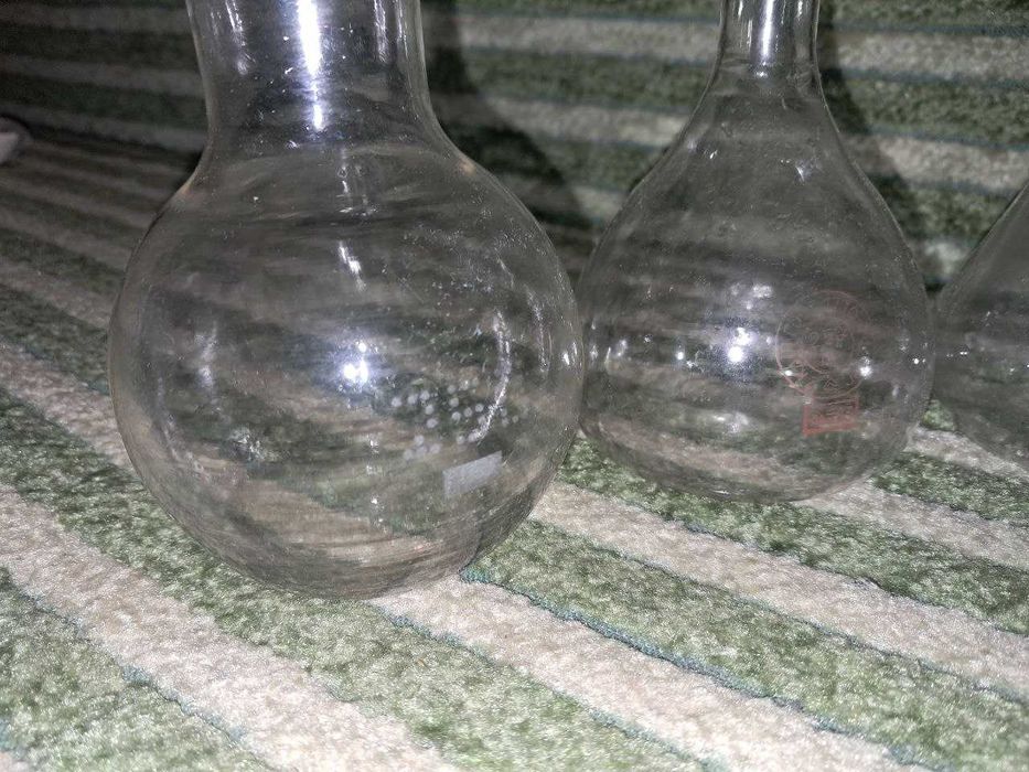 Три колбы, хим стекло