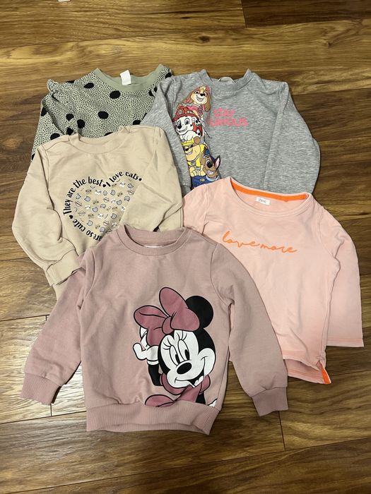 Zestaw bluz Next H&M Sinsay 104