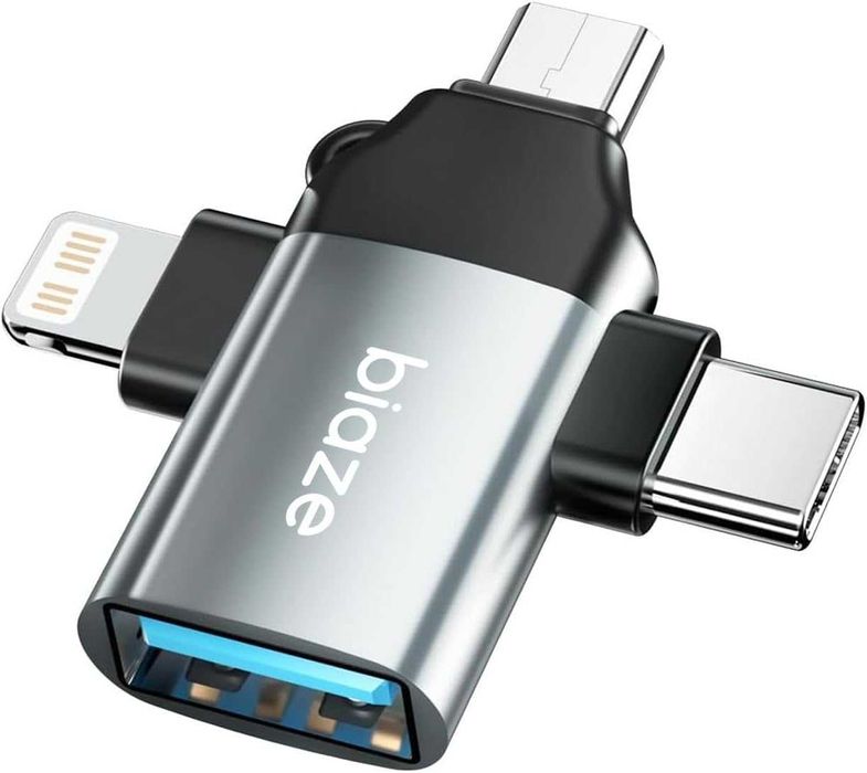 USB-C OTG адаптер Type C, Lightning, Micro USB 3.0, конвертер