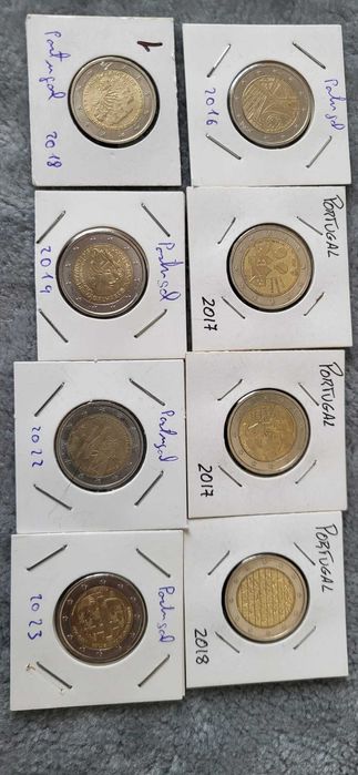 Moedas Comemorativas Euro - Áustria, Bélgica, França, Portugal