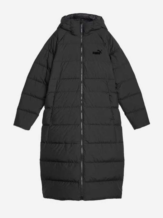 Куртка жіноча puma long hooded down coat чорна