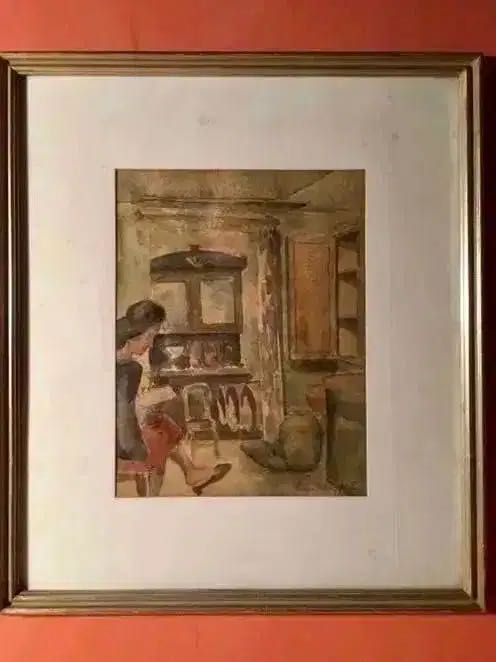 ARMANDO BAPTISTA 1962 - aguarela - 26 x 20 cm/s