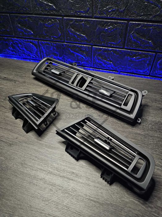 Grelhas Ventilação Frontal - Full Cromado - Bmw Série 5 F10 F11 F18