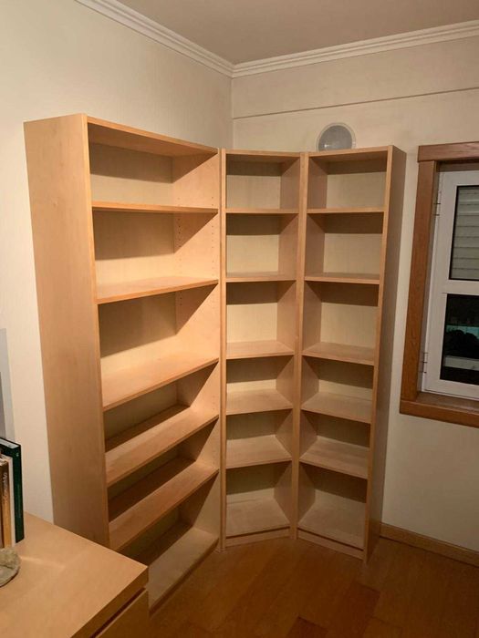 Conjunto de estantes IKEA Billy - Efeito Bétula