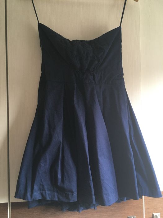 Vestido cai-cai azul
