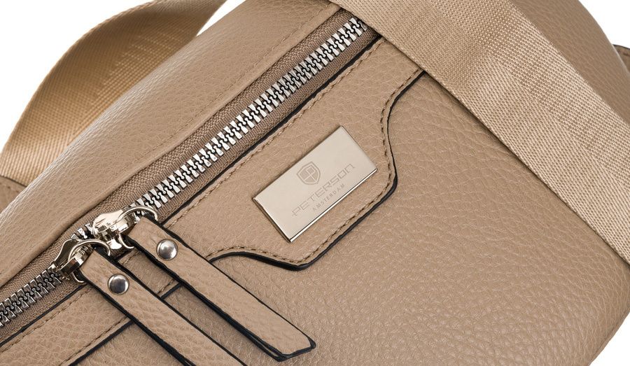 pojemna saszetka damska na szerokim pasku - peterson