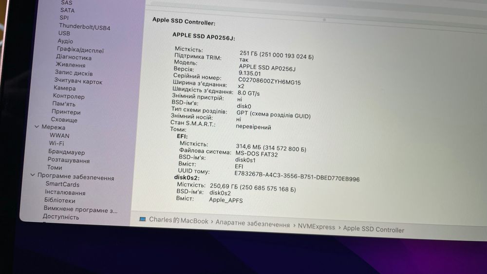 Apple MacBook Retina 12 model a1534