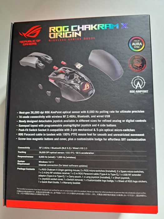 Vendo rato Asus Rog Chakram X Origin