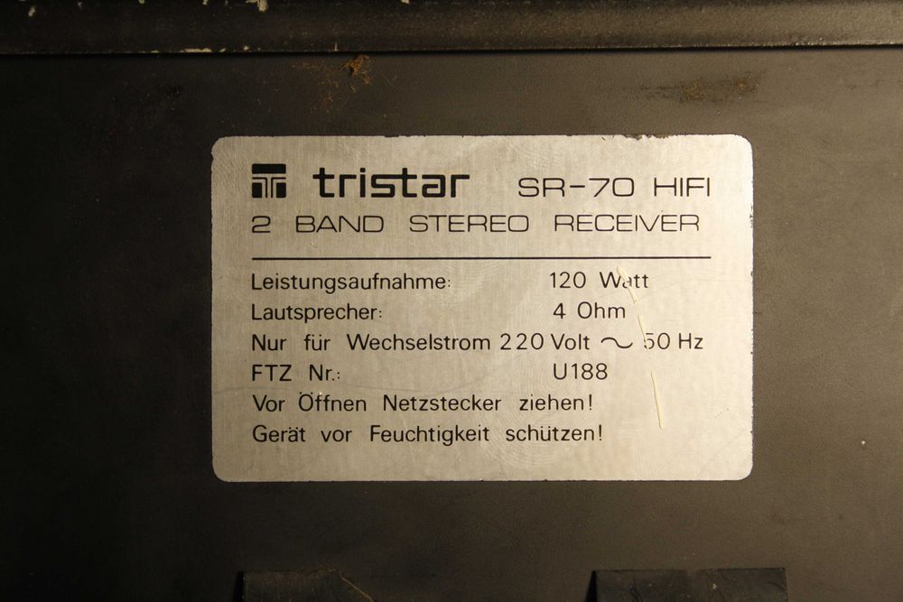 Аудіо Підсилювач Tristar SR-70 HIFI та колонки