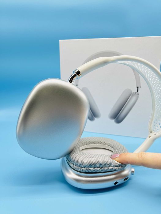 Беспроводные наушники аірподс Max White без шумоподавления в подарок