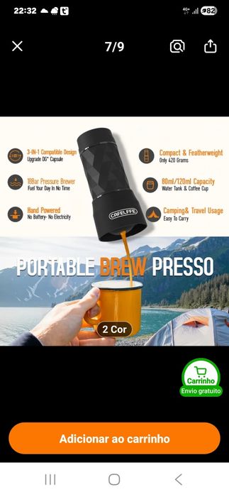 Maquina de cafe manual.