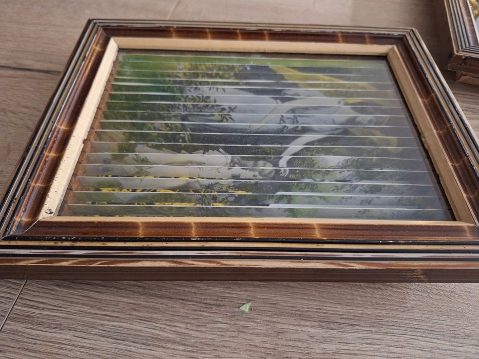 Święte obrazki 3D lentikularne 2 szt. z PRL