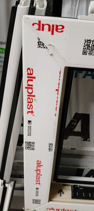 Okno białe poziome 222 x 52 cm nowe